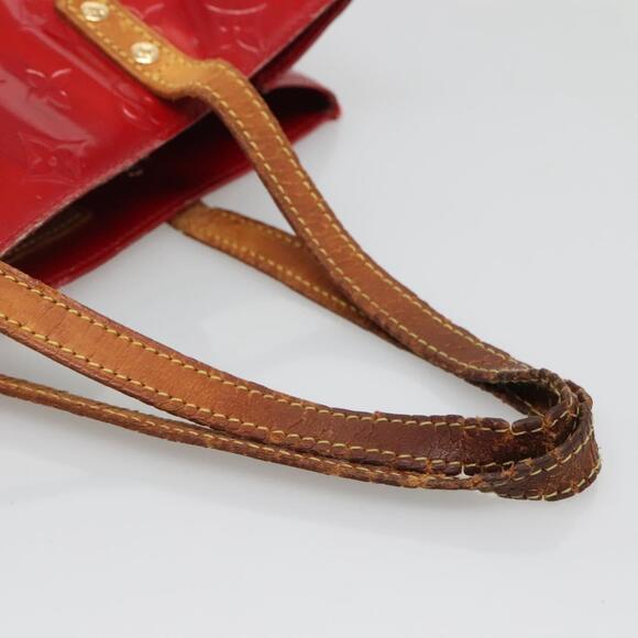 LOUIS VUITTON Monogram Vernis Reade MM Hand Bag Red Rouge M91086 - Picture 7 of 12